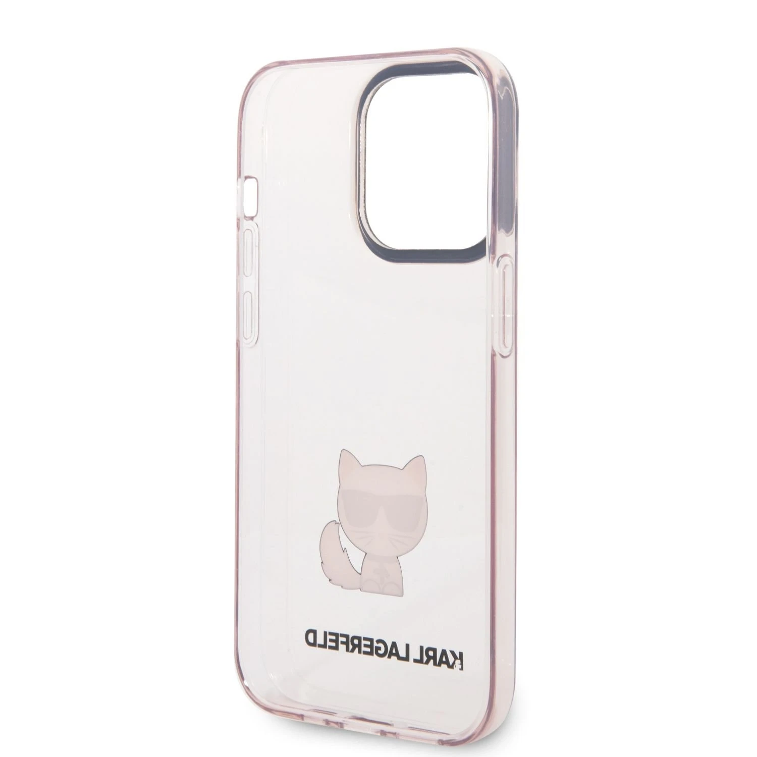 Dėklas Karl Lagerfeld Hardcase Choupette Body KLHCP14XCTTRI galinis dangtelis, Apple, iPhone 14 Pro Max, TPU, Rožinė skaidrus, 6,7 "