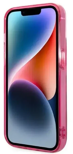 Karl Lagerfeld KLHCP14MTGKCP iPhone 14 Plus 6,7 colio kietas dėklas, eilinis/rožinis gradientas Karl & Choupette