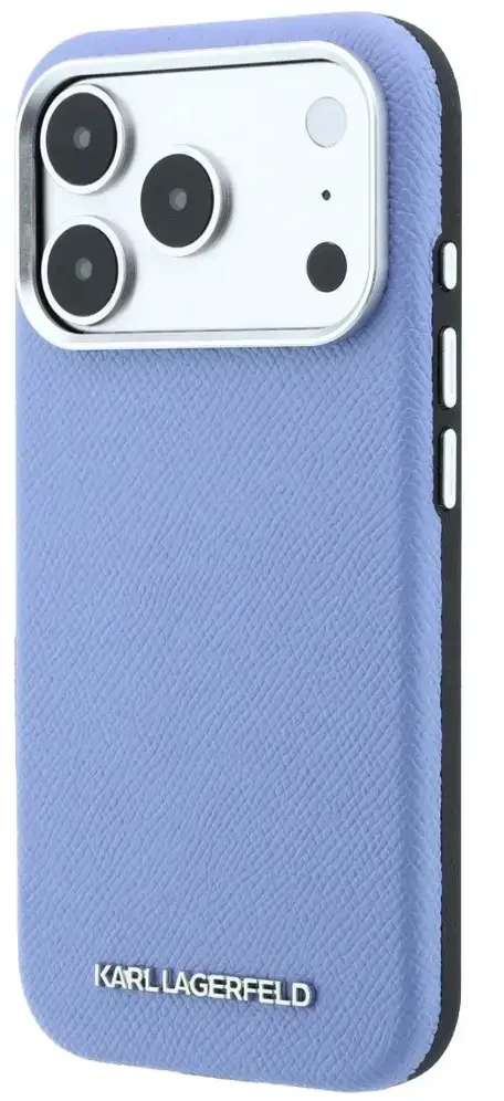 Dėklas Karl Lagerfeld Grained Elongated Logo MagSafe Case for iPhone 17 Pro Max / 18 Pro Max - Mėlyna