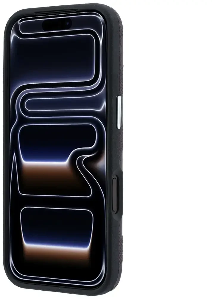 Dėklas Karl Lagerfeld Grained Mono Resin Logo MagSafe Case for iPhone 17 Pro / 18 Pro - Burgundy