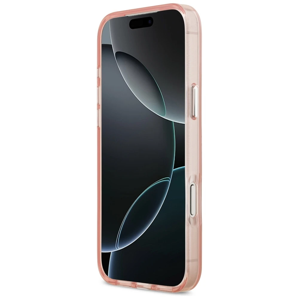 Karl Lagerfeld IML Aquarelle Choupette & Logo MagSafe dėklas skirtas Apple iPhone 17 Pro rožinės spalvos