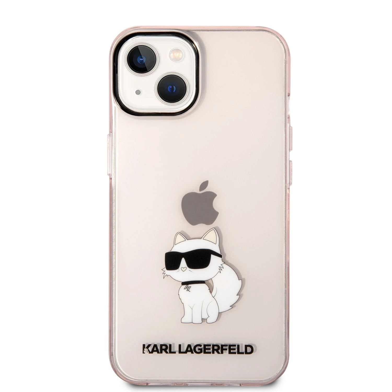Dėklas Karl Lagerfeld KLHCP14SHNCHTCP IPHONE 14/15 / 13 6.1 "Rožinis / Rožinis HARDCASE IKONIK CHOUPETTE