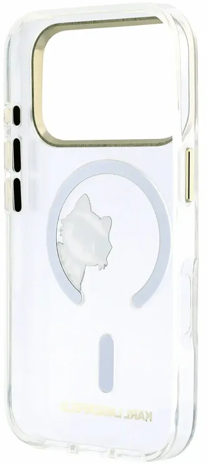 Dėklas Karl Lagerfeld IML Choupette Peekaboo Magsafe Case for iPhone 18 Pro Max Transparent