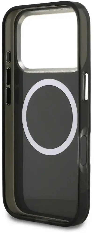 Dėklas Karl Lagerfeld IML Karl Head Logo MagSafe skirtas iPhone 17 Pro Max juodas