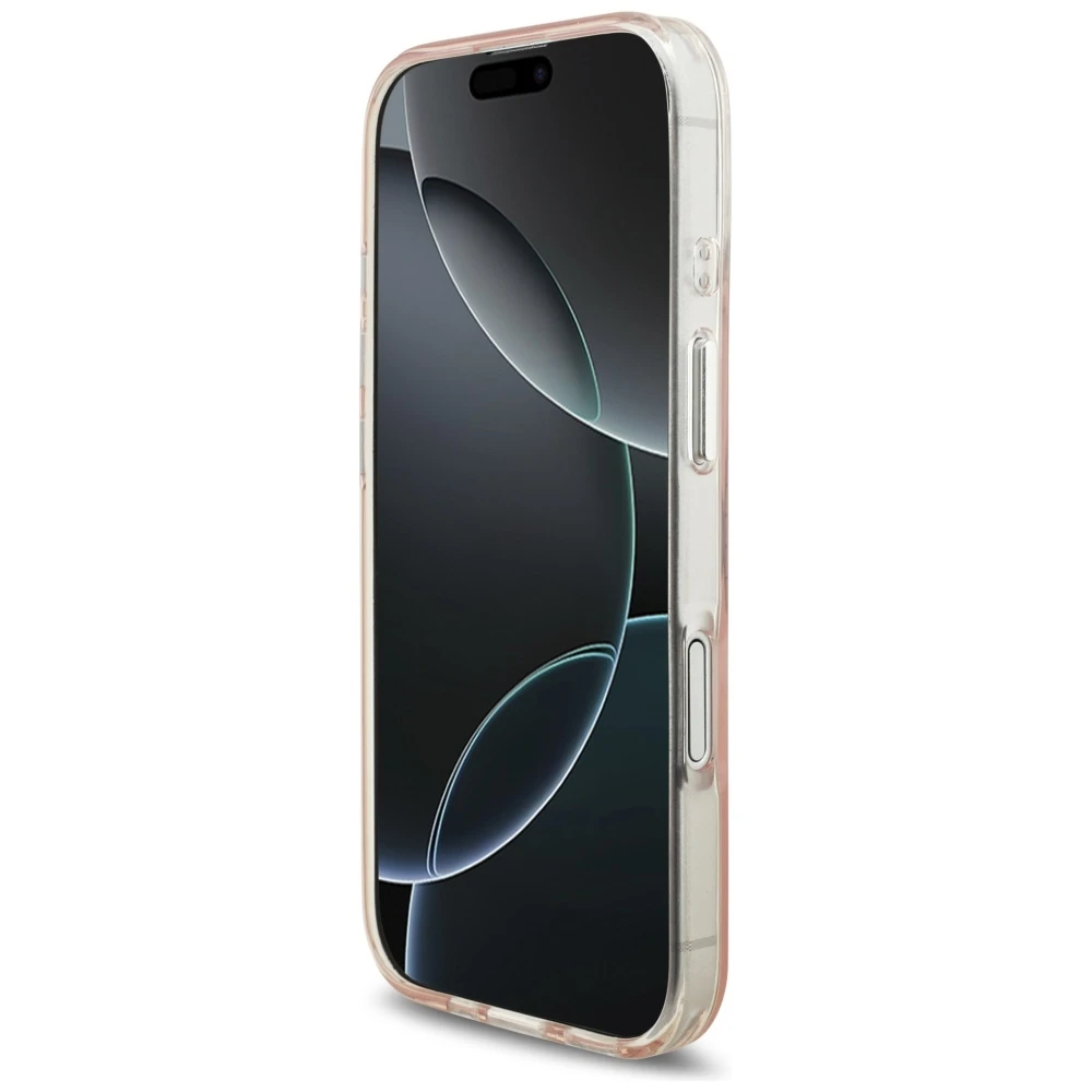 Karl Lagerfeld IML Karl RSG Logo MagSafe dėklas skirtas Apple iPhone 17 rožinės spalvos