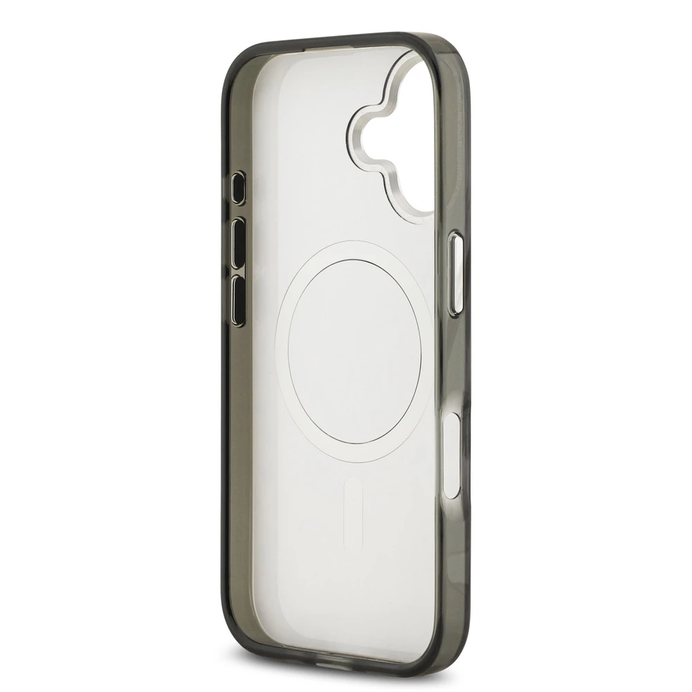 Karl Lagerfeld IML Leopard MagSafe dėklas skirtas Apple iPhone 17 pilkos spalvos