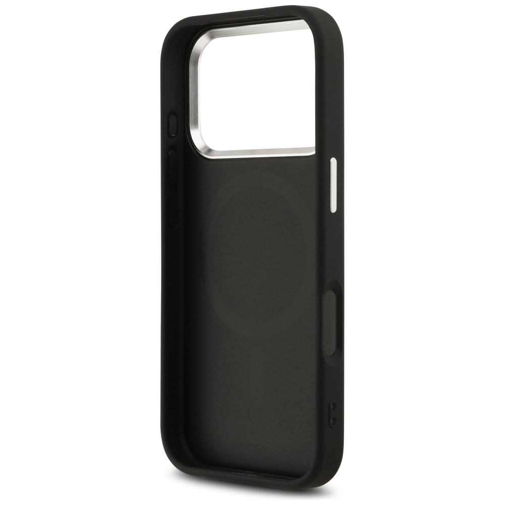 Karl Lagerfeld Initial & Metal Logo MagSafe - dėklas skirtas Apple iPhone 17 Pro juodas