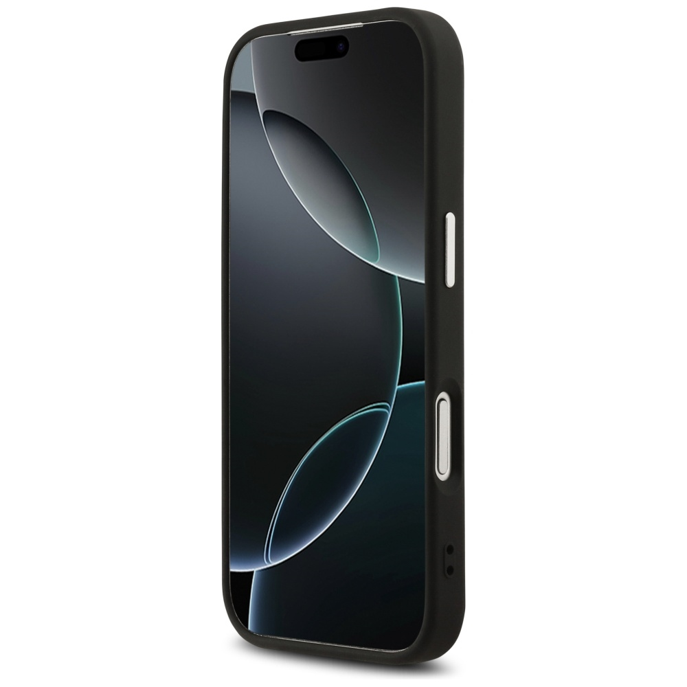 Karl Lagerfeld Initial & Metal Logo MagSafe - dėklas skirtas Apple iPhone 17 Pro juodas