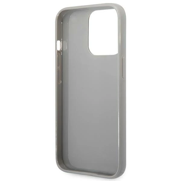 Karl Lagerfeld Monogram Iridescent - dėklas skirtas Apple iPhone 14 Pro sidabrinis