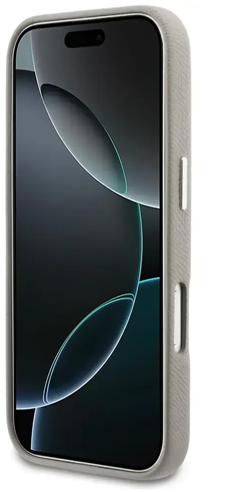 Dėklas Karl Lagerfeld case for IPHONE 17 Pro Max compatible with MagSafe KLHMP17X5PGFKHGG (PU FW W/ KHead Logo) pilka