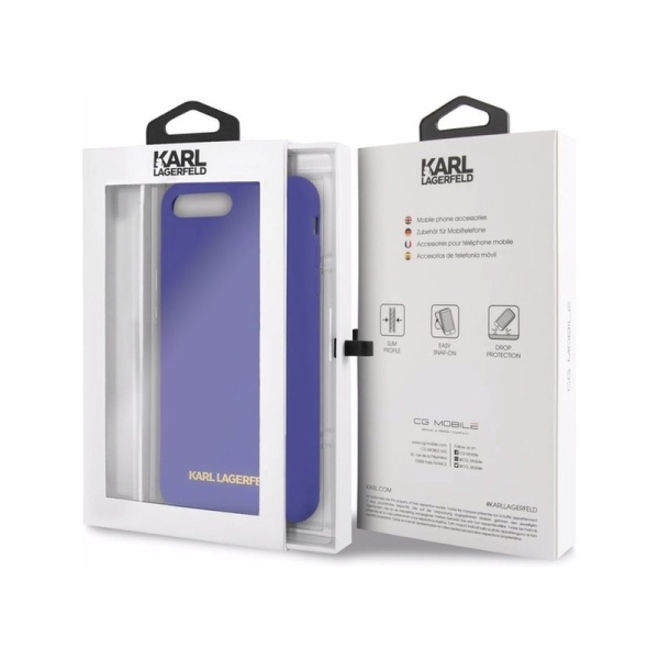 Dėklas Karl Lagerfeld KLHCI8LSLVOG iPhone 7/8 Plus hardcase violetinė/violetinė Silicone