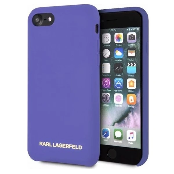 Dėklas Karl Lagerfeld KLHCI8SLVOG iPhone 7/8 SE 2020 / SE 2022 hardcase violetinė/violetinė Silicone