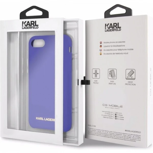 Dėklas Karl Lagerfeld KLHCI8SLVOG iPhone 7/8 SE 2020 / SE 2022 hardcase violetinė/violetinė Silicone