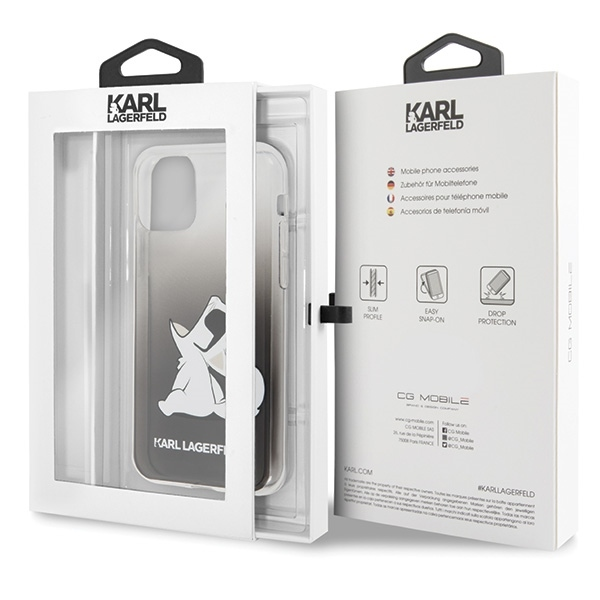 Dėklas Karl Lagerfeld Choupette Fun iPhone 11 Pro Max Case - Juodas