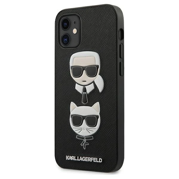 Dėklas Karl Lagerfeld Case skirtas iPhone 12 Mini, juodas