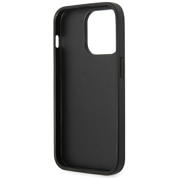 Dėklas Karl Lagerfeld KLHCP14LPGKLSKW iPhone 14 Pro 6.1" kieto dėklo ruda / ruda monograminė juostelė