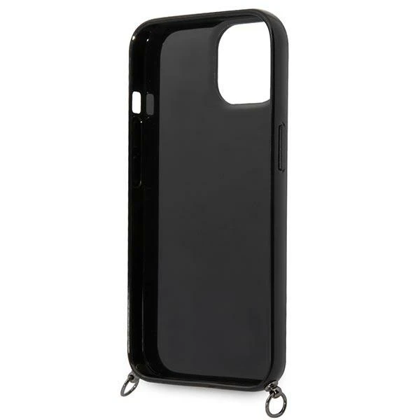 Dėklas Karl Lagerfeld Color Stripes Strap Case for iPhone 14 Plus / 15 Plus 6.7" - Rožinė