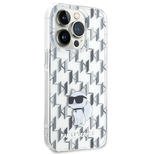 Karl Lagerfeld dėklas, skirtas iPhone 15 Pro Max 6,7 KLHCP15XHNCMKLT permatomas HC IML C Monogram
