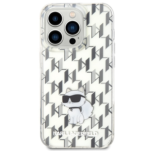 Karl Lagerfeld dėklas, skirtas iPhone 15 Pro Max 6,7 KLHCP15XHNCMKLT permatomas HC IML C Monogram