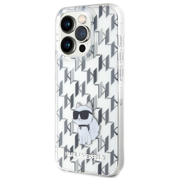 Karl Lagerfeld dėklas, skirtas iPhone 15 Pro Max 6,7 KLHCP15XHNCMKLT permatomas HC IML C Monogram