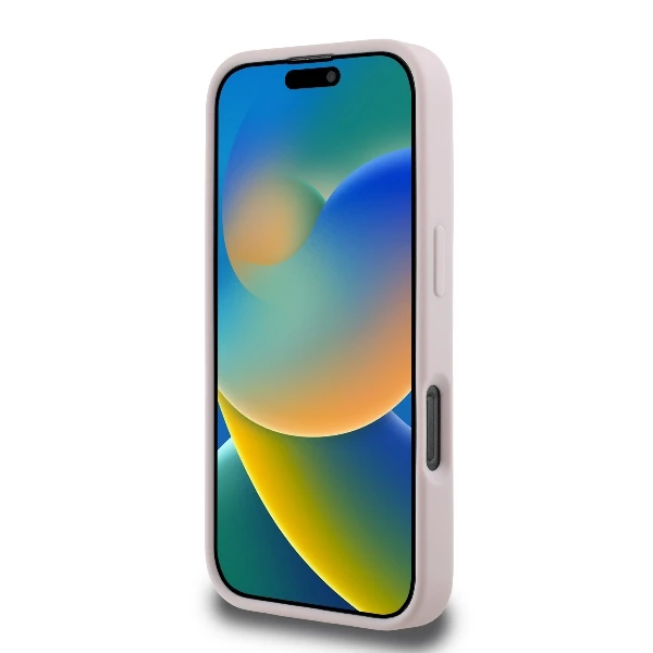 Karl Lagerfeld KLHCP16LPQDSMGP iPhone 16 Pro 6.3″ rožinės spalvos kietas dėklas Quilted Signature