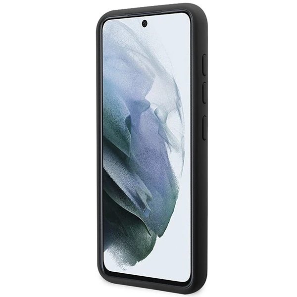 Samsung Galaxy S23 Karl Lagerfeld silikoninis dėklas Ikonik (KLHCS23SSNIKBCK) juodos spalvos