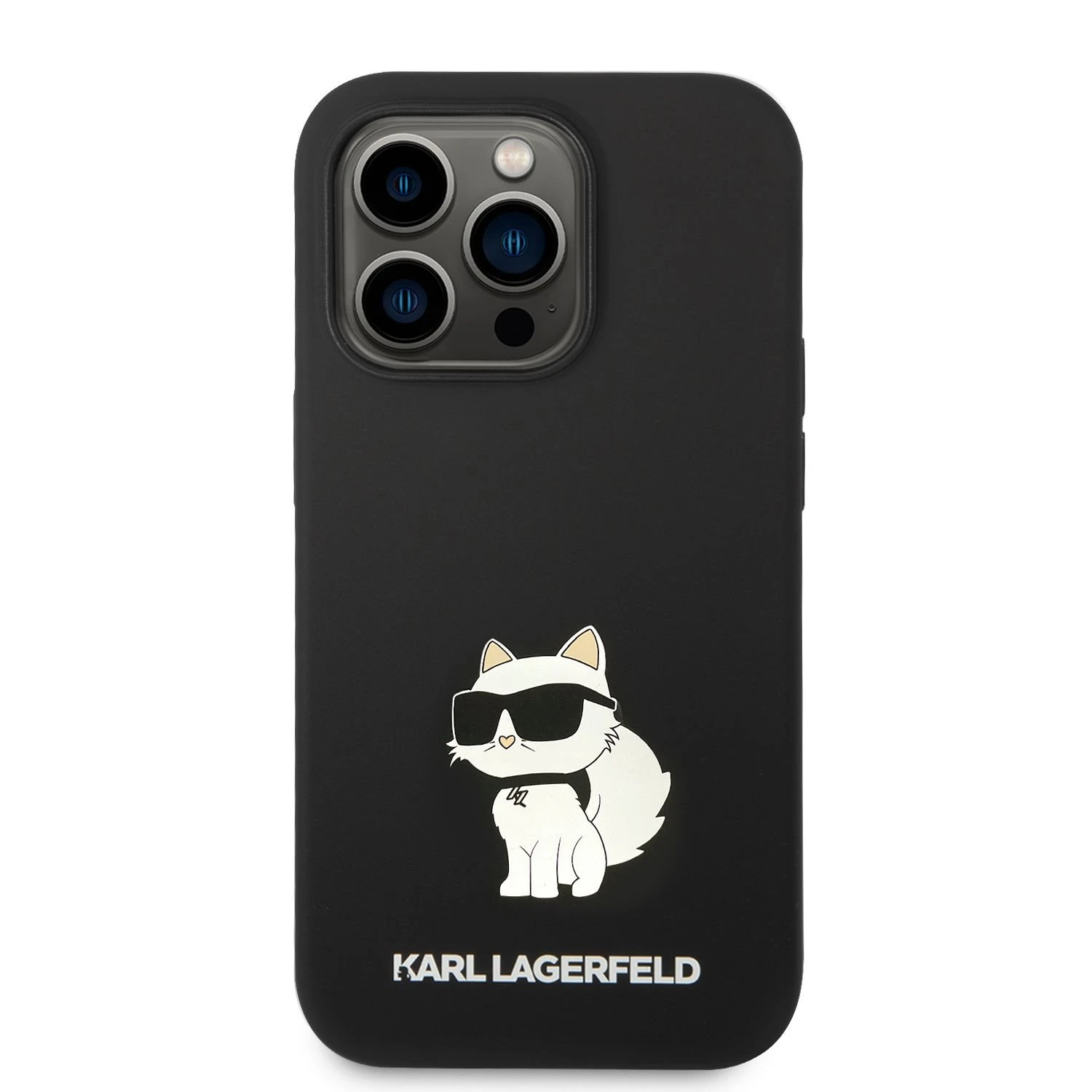 Dėklas Karl Lagerfeld KLHCP14LSNCHBCK iPhone 14Pro 6,1" hardcase juodas Silicone Choupette