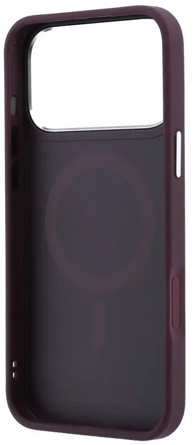 Dėklas Karl Lagerfeld with Ring Stand 360 Karl & Choupette Heads Pin MagSafe do iPhone 18 Pro Max / 17 Pro Max bordo spalvos