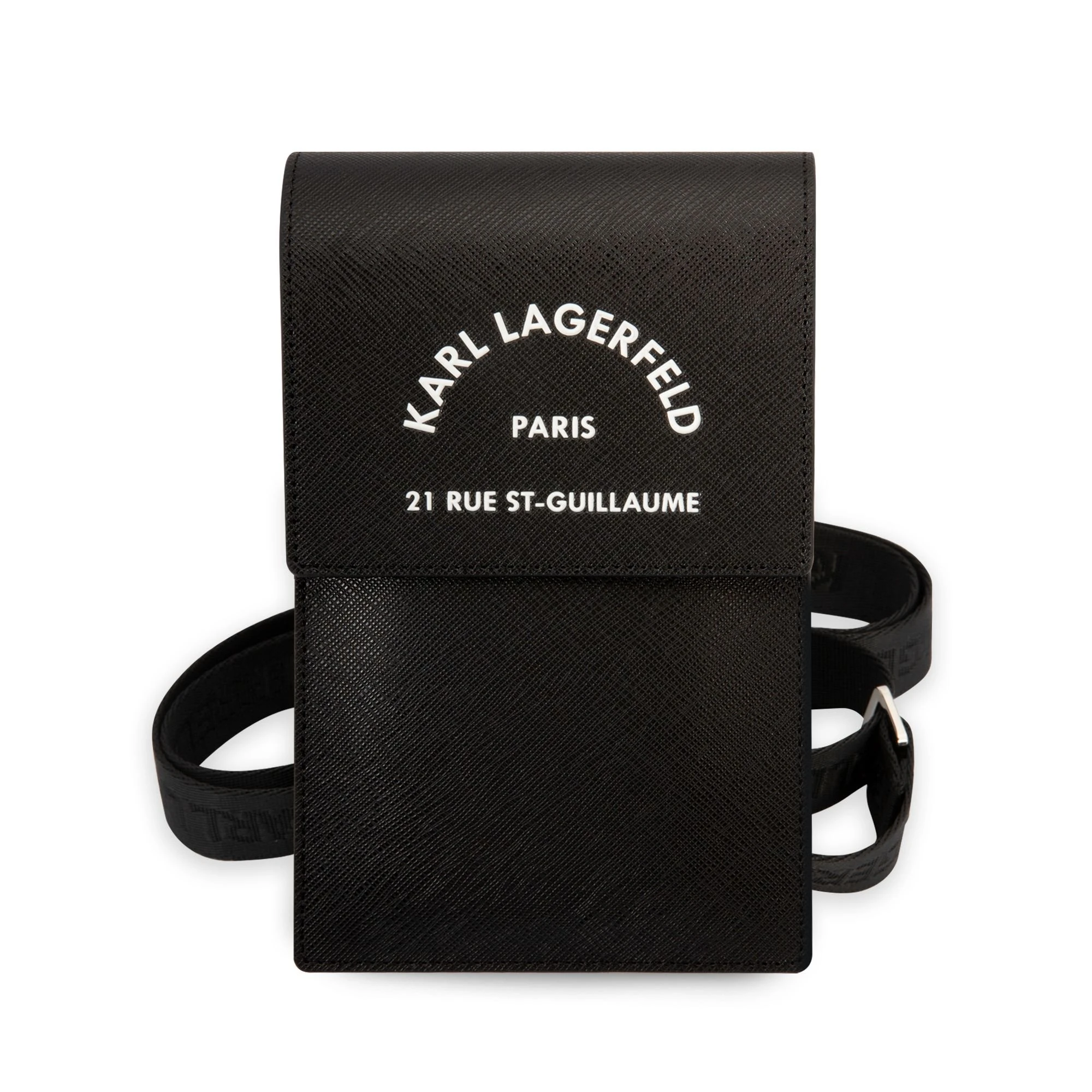 Dėklas Karl Lagerfeld Handbag KLWBSARSGK juodas Embossed RSG