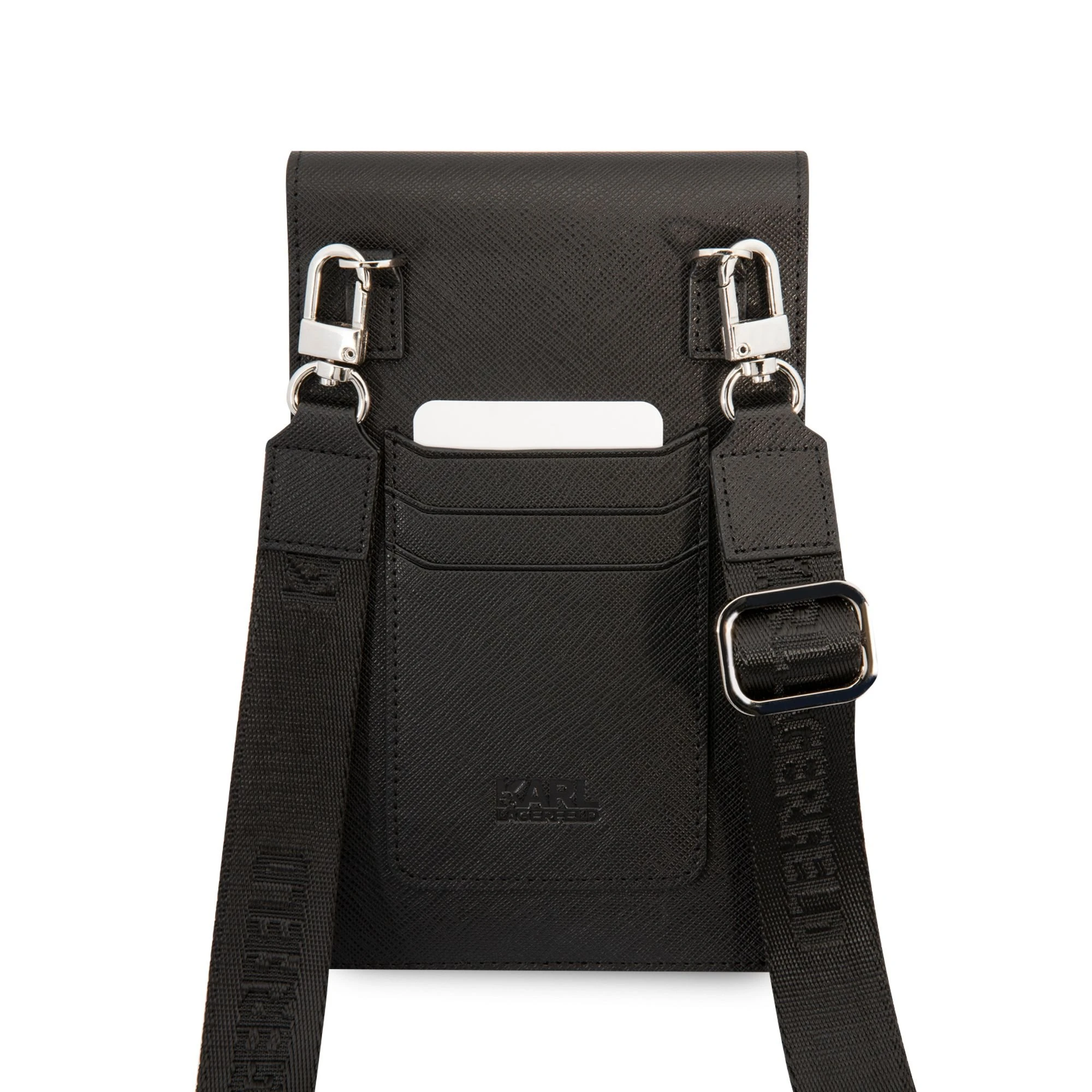Dėklas Karl Lagerfeld Handbag KLWBSARSGK juodas Embossed RSG