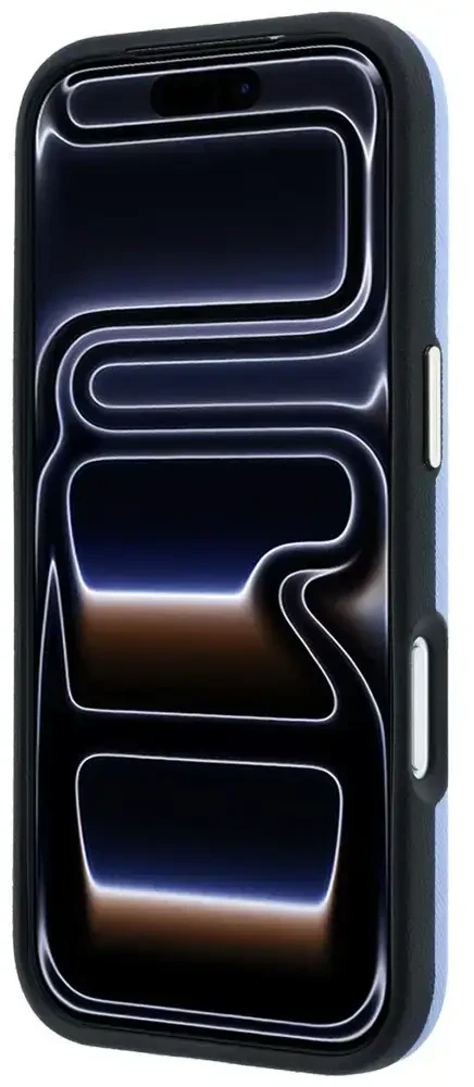 Dėklas Karl Lagerfeld Saffiano Small Script Metal Logo MagSafe Case for iPhone 17 Pro / 18 Pro - Light Mėlyna