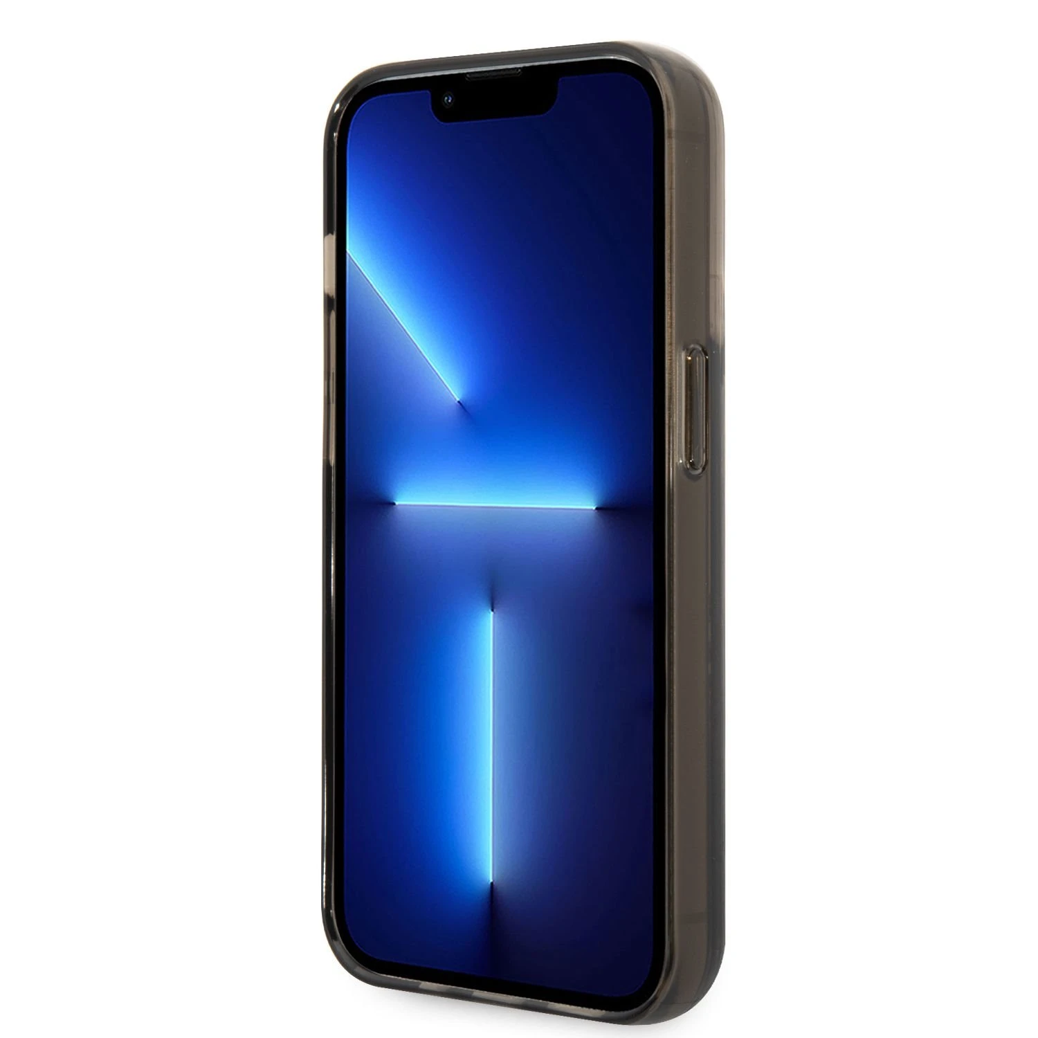 Karl Lagerfeld Liquid Glitter Elong dėklas iPhone 14 Pro Max - juodas