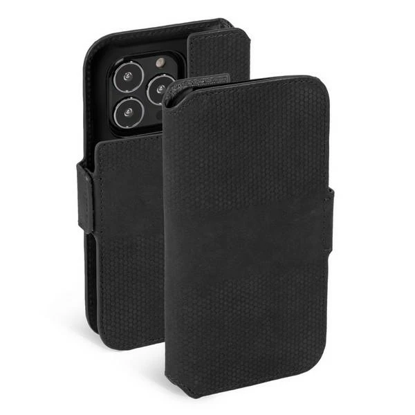 Dėklas Krusell PhoneWallet Leather iPhone 13 Pro Max 6.7" juoda/juodas 62396