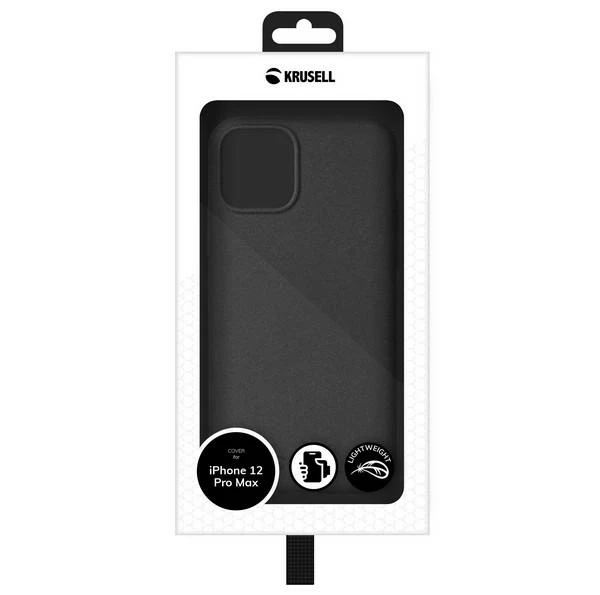 Dėklas Krusell SandCover iPhone 12 Pro Max 6,7" juoda/juodas 62172