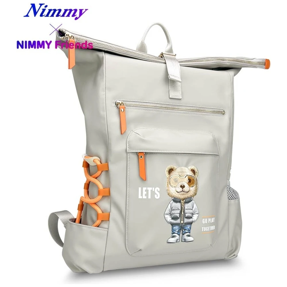 NIMMY laptop bag COOL&CUTE 2.0 Bear pilka