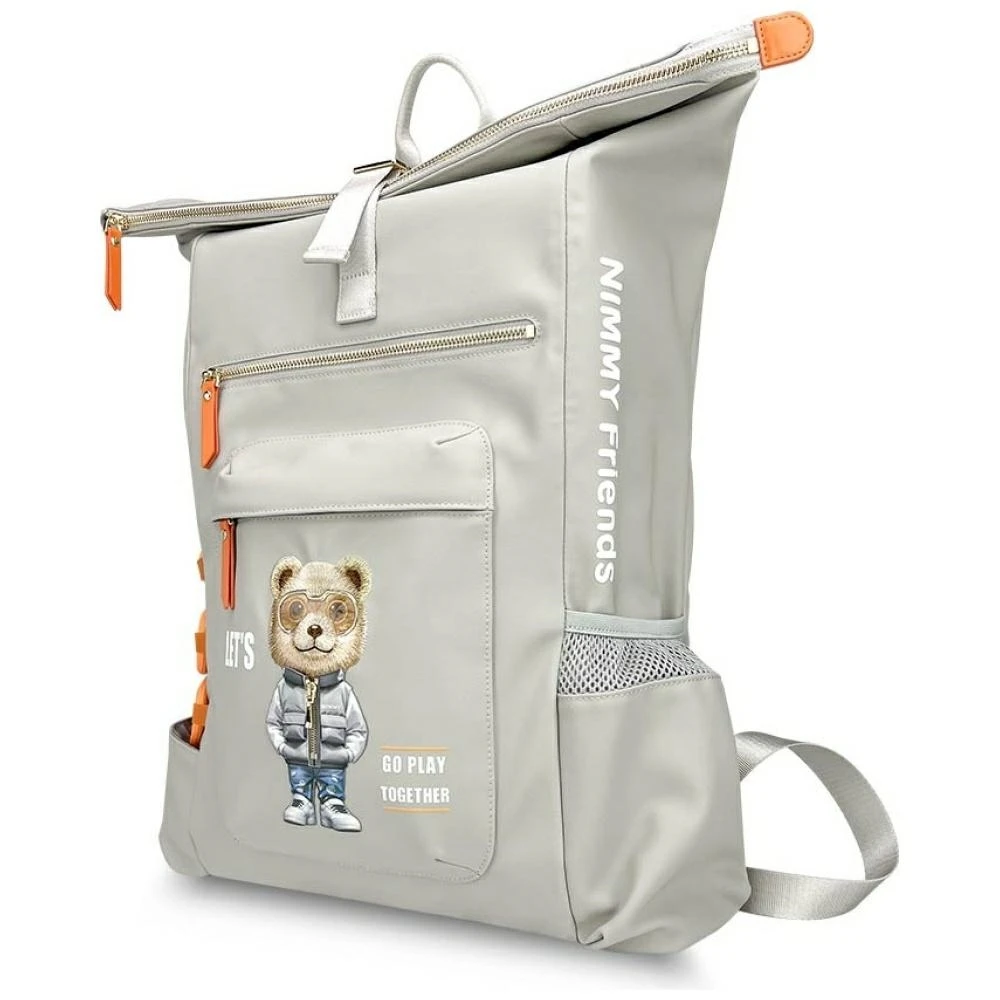 NIMMY laptop bag COOL&CUTE 2.0 Bear pilka