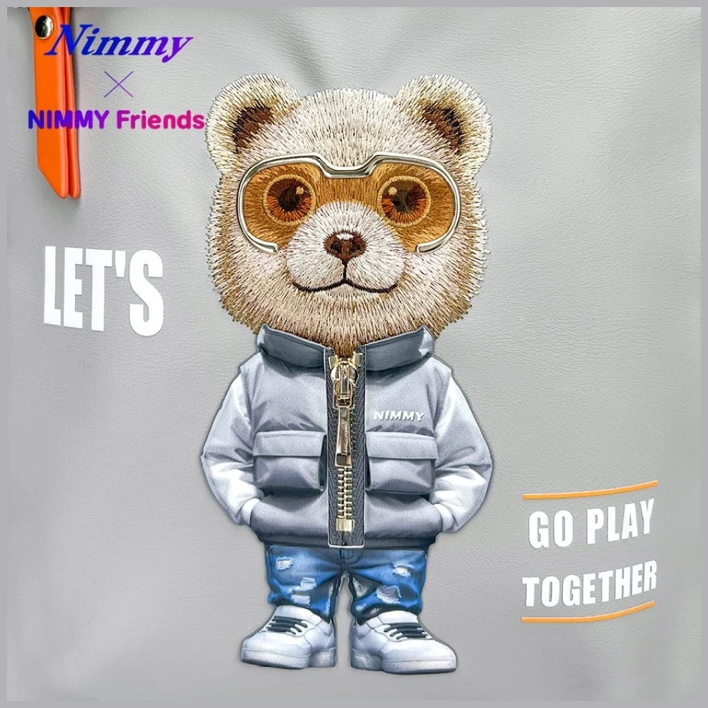NIMMY laptop bag COOL&CUTE 2.0 Bear pilka