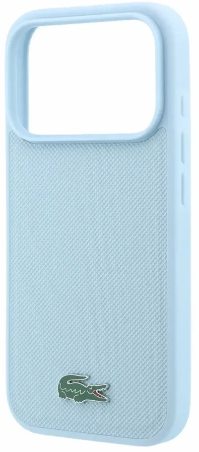 Dėklas Lacoste PVC Iconic Petit Pique Metal Logo MagSafe Case for iPhone 18 Pro Mėlyna
