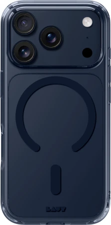 Dėklas „Laut Crystal Fluro Apple iPhone 17 Pro Max“, skaidrus, vidutinio skaidrumo
