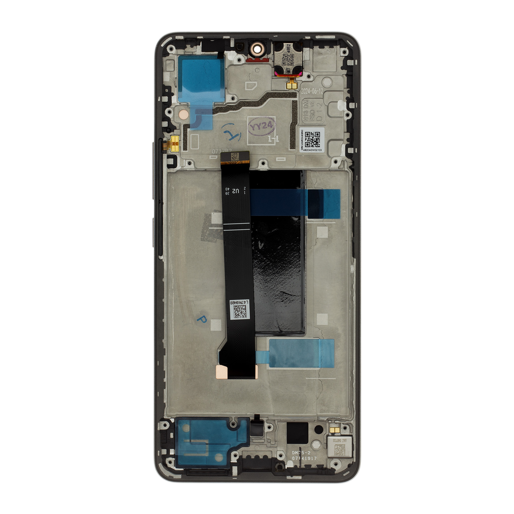 Dėklas LCD ekranas + jutiklinis blokas + priekinis dangtelis, skirtas „Xiaomi Redmi Note 13 Pro 5G Juodas“ (pakeitimų paketas)