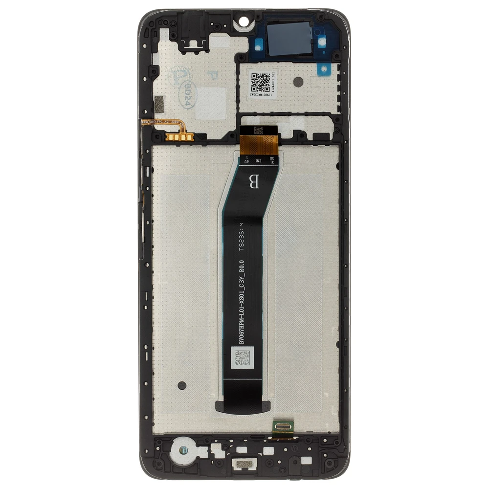 Dėklas LCD ekranas Ekranas + Touch Unit + priekinis dangtelis, skirtas Xiaomi Redmi A3 Juodas (Service Pack)