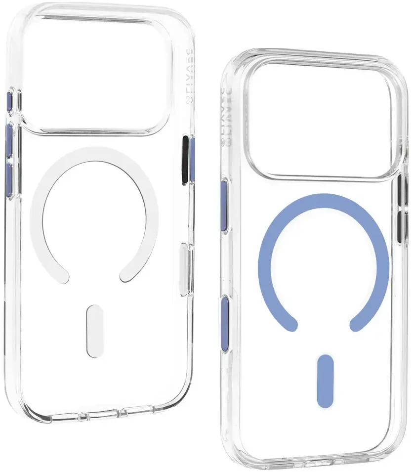 Dėklas Liavec Pure Case with camera control button do Iphone 18 Pro/17 Pro Šviesiai mėlynas