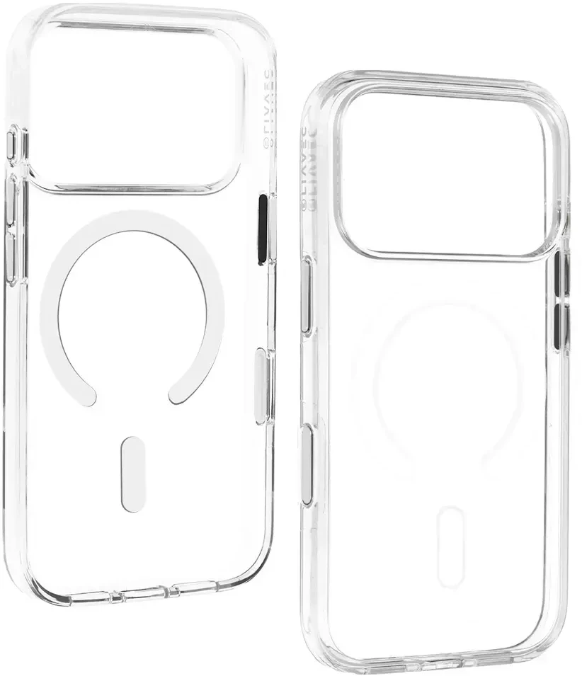 Dėklas Liavec Pure Case with camera control button do Iphone 18 Pro Max/17 Pro Max balta