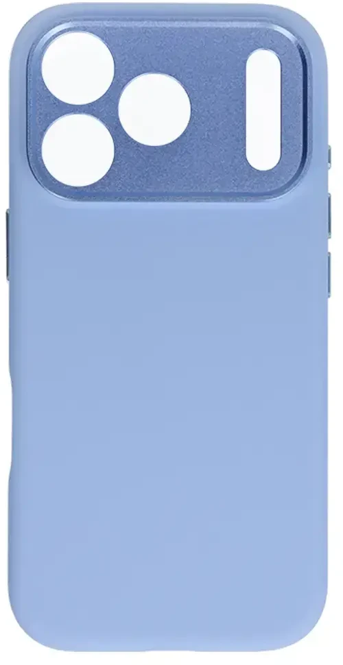 Dėklas Liavec Silk Shield Case with Metal Camera Frame do Iphone 18 Pro Max/17 Pro Max Šviesiai mėlynas