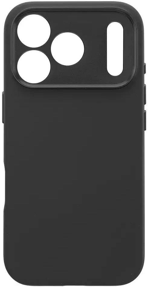 Dėklas Liavec Silk Shield Case with Metal Camera Frame do Iphone 18 Pro Max/17 Pro Max juoda