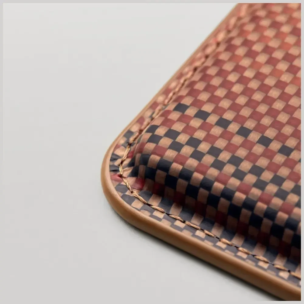 Dėklas Magnetinė piniginė PITAKA Woven Wallet MagSafe telefonui, sunset
