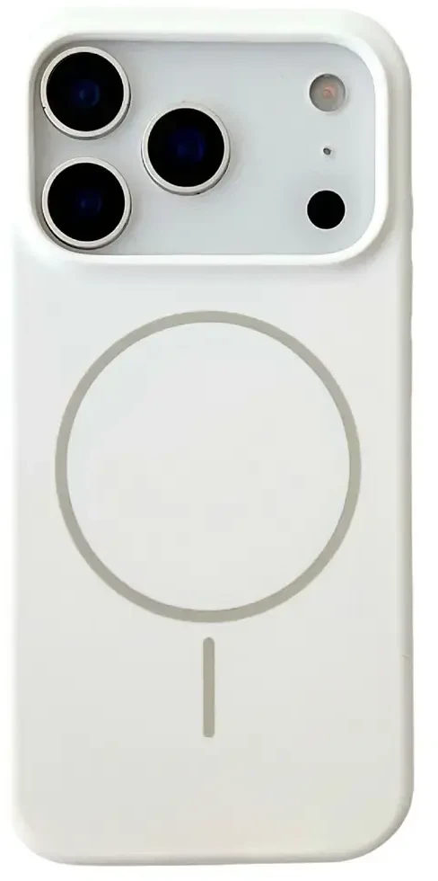 Marka Niezdefiniowana - Dėklas iPhone 18 Pro Max / 17 Pro Max su magnetiniu užsegimu, skysto silikono, apsaugantis nuo kritimo, telefono galinis dangtelis – Baltas