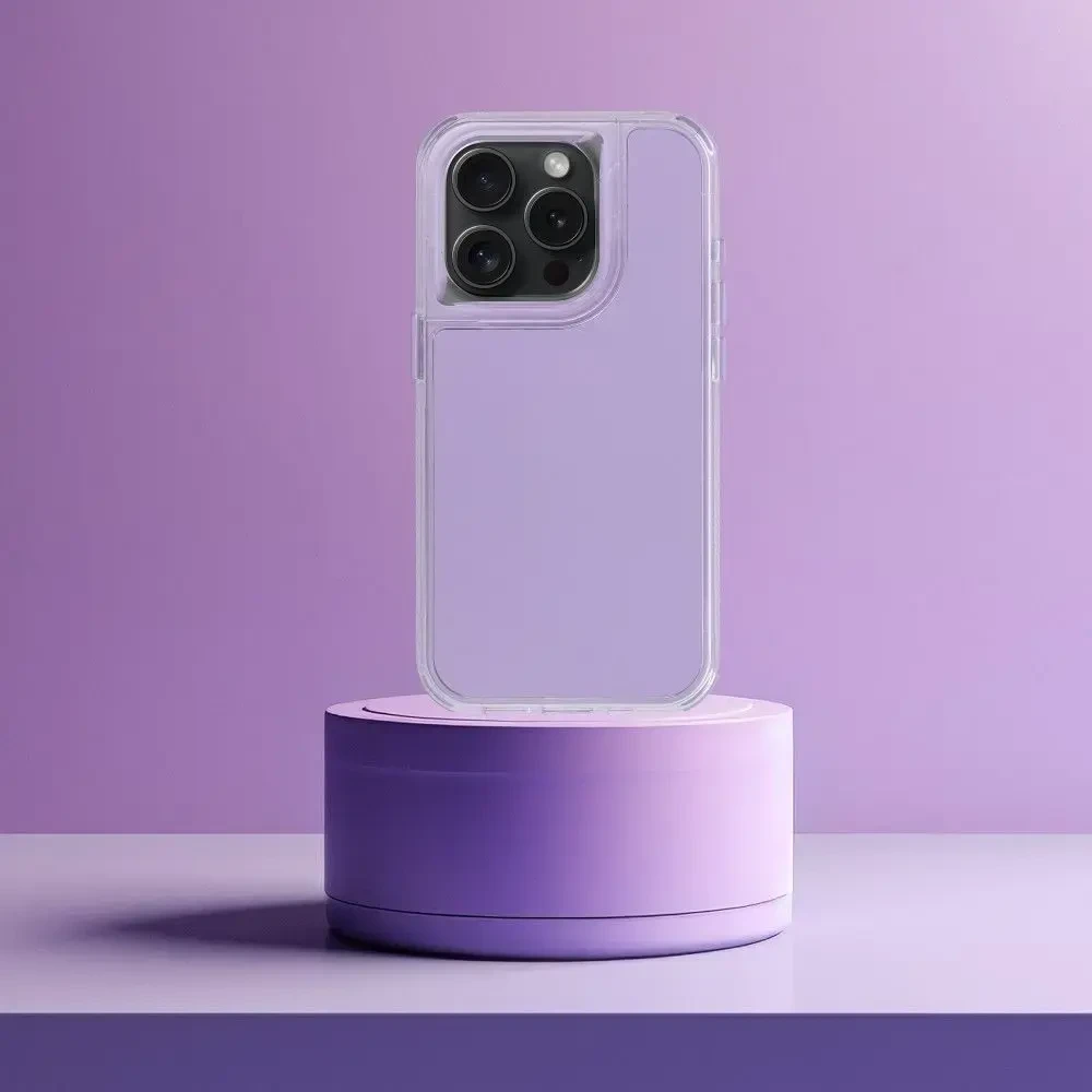 OEM dėklas, skirtas „iPhone 17 Matrix“, šviesiai violetinis