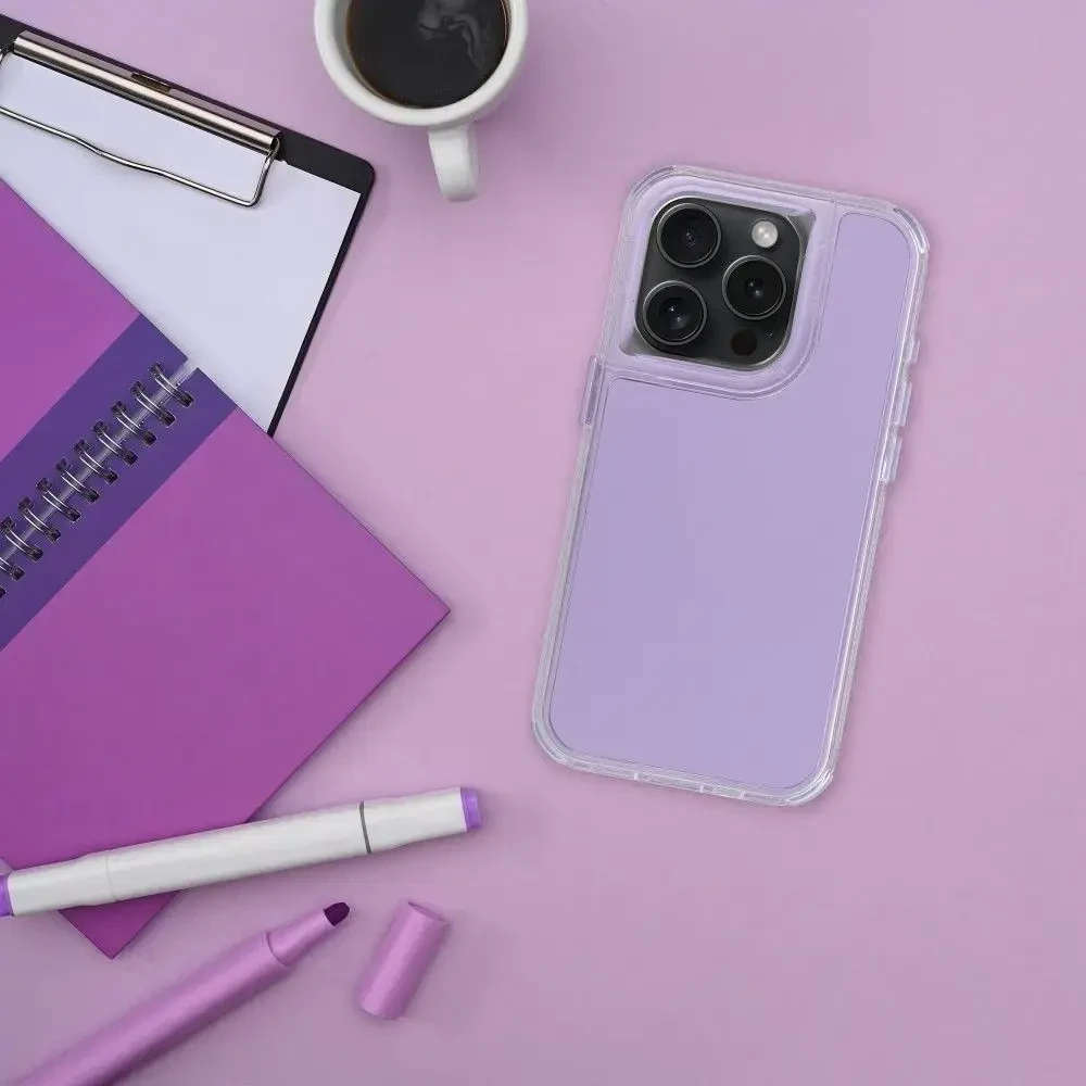 OEM dėklas, skirtas „iPhone 17 Matrix“, šviesiai violetinis