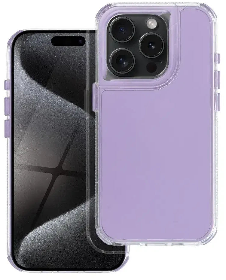 OEM dėklas, skirtas „iPhone 17 Matrix“, šviesiai violetinis